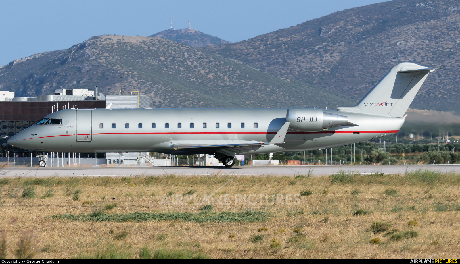 Vistajet 9H-ILI aircraft at Athens - Eleftherios Venizelos