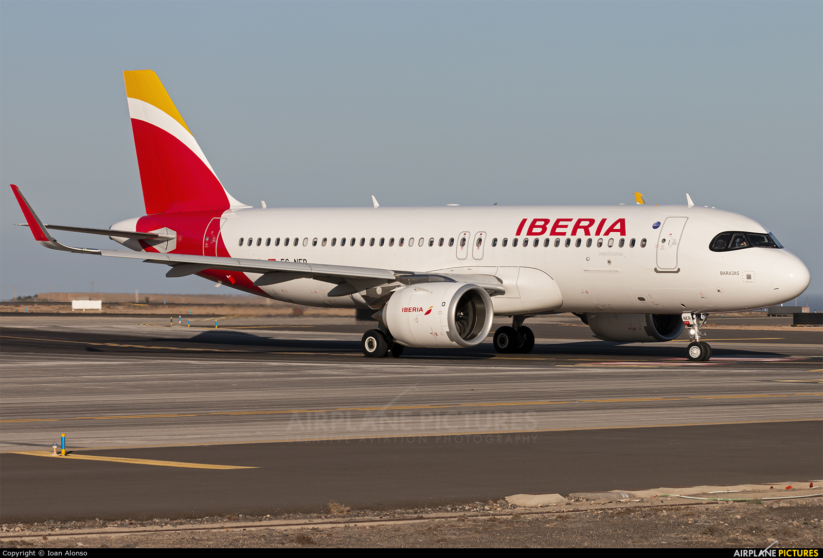 Iberia EC-NER aircraft at Tenerife Sur - Reina Sofia