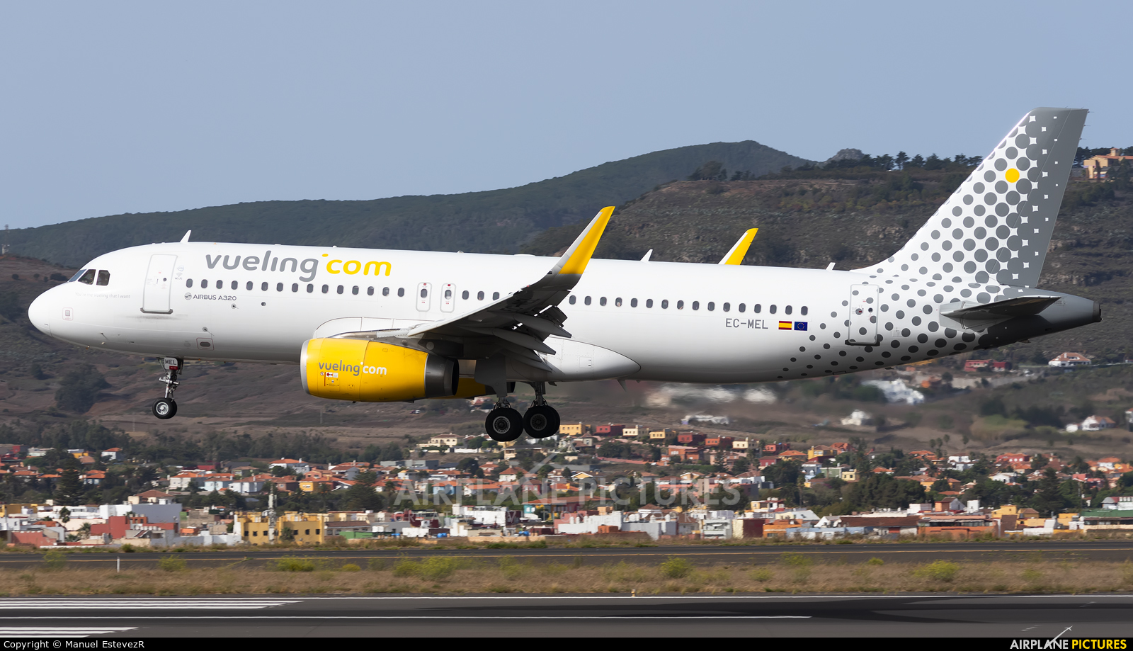Vueling Airlines EC-MEL aircraft at Tenerife Norte - Los Rodeos