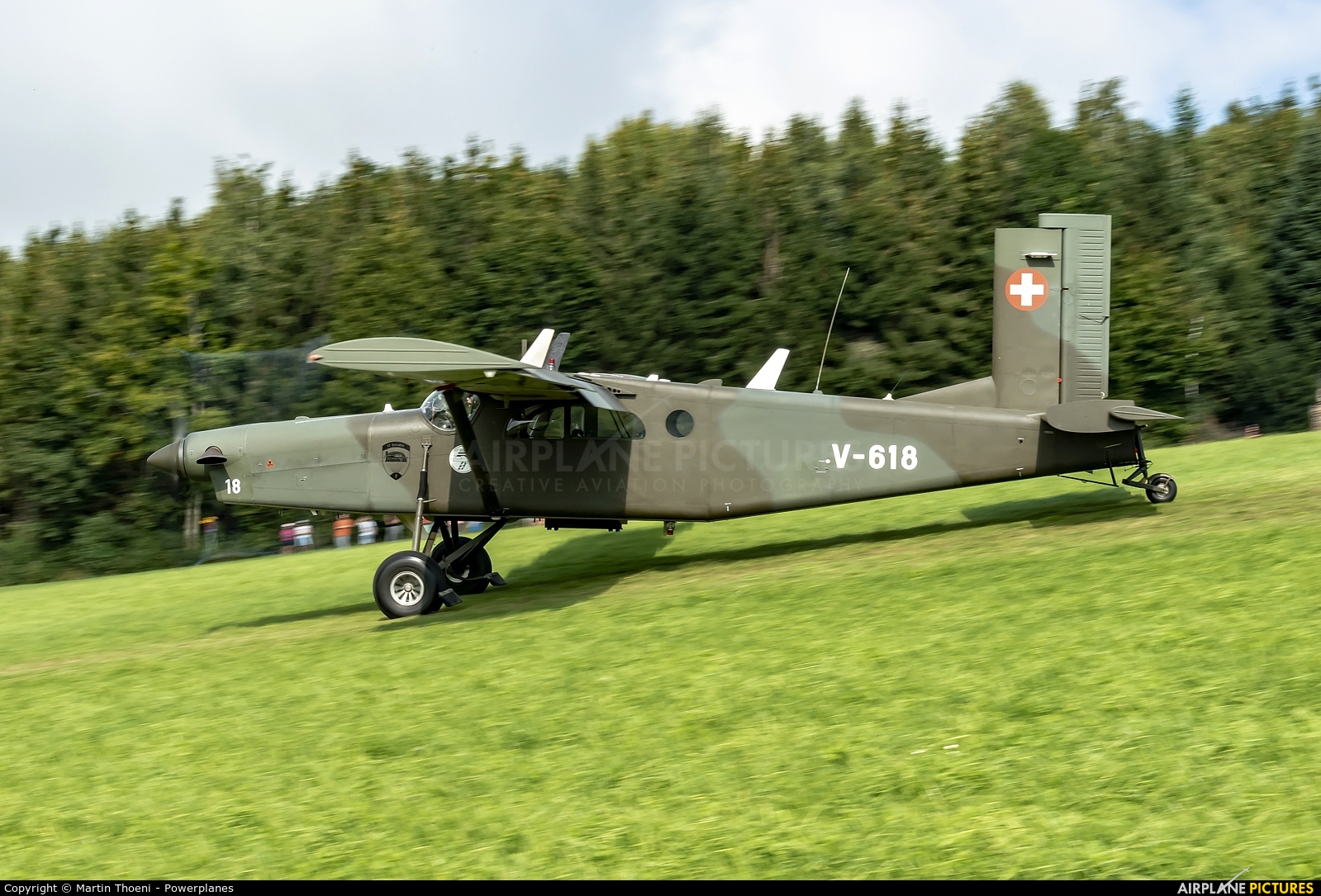 Switzerland - Air Force V-618 aircraft at Off Airport - Switzerland