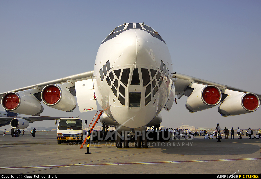 Maximus Air Cargo UR-BXQ aircraft at Dubai Intl