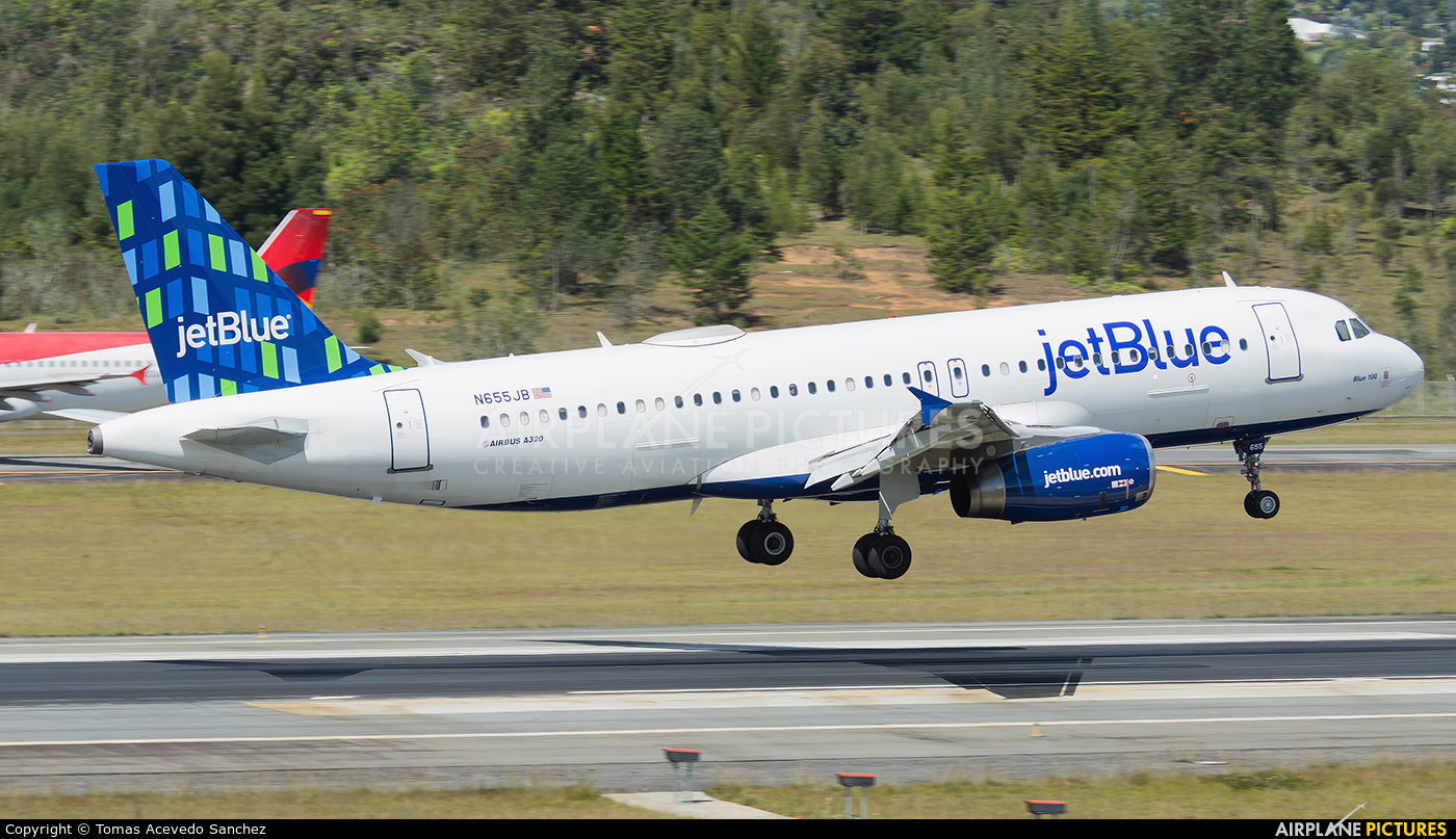 JetBlue Airways N655JB aircraft at Medellin - Jose Maria Cordova Intl