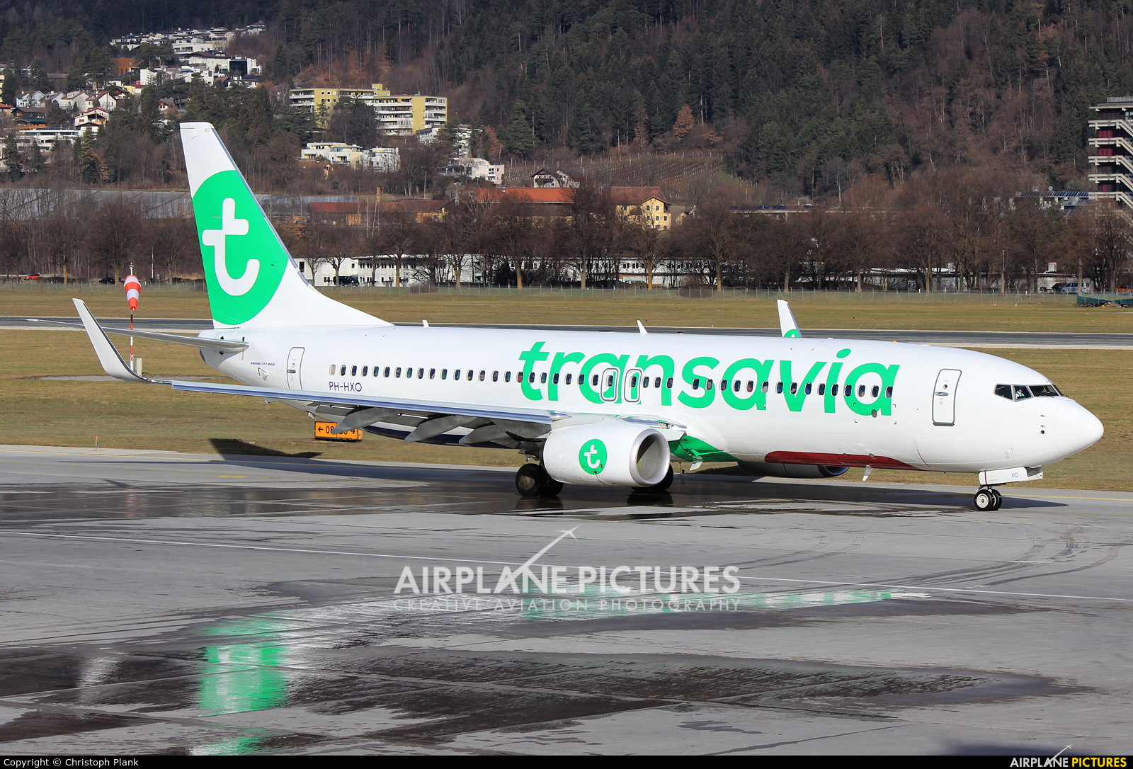 Transavia PH-HXO aircraft at Innsbruck