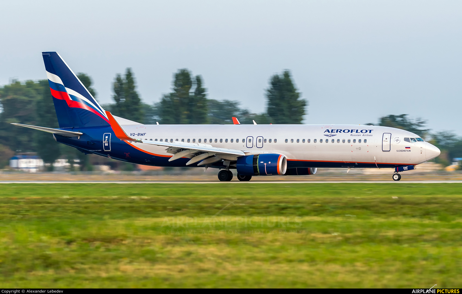 Aeroflot VQ-BWF aircraft at Krasnodar