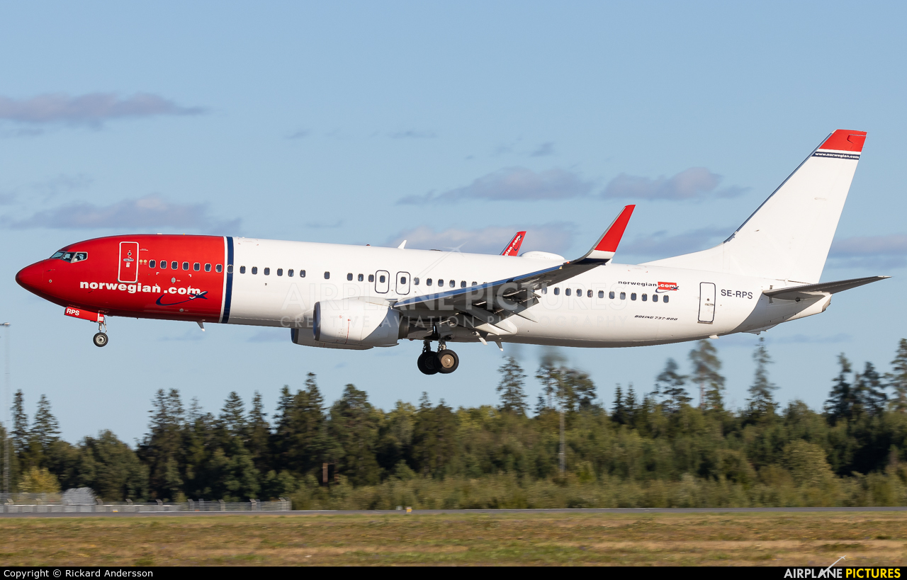 Norwegian Air Sweden SE-RPS aircraft at Stockholm - Arlanda