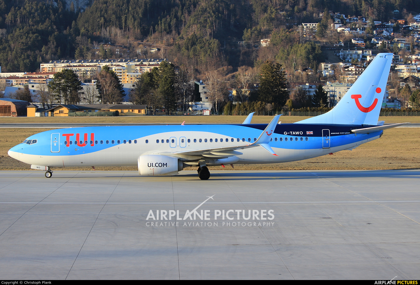 TUI Airways G-TAWO aircraft at Innsbruck