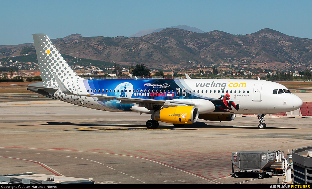 Vueling Airlines EC-MYC aircraft at Málaga