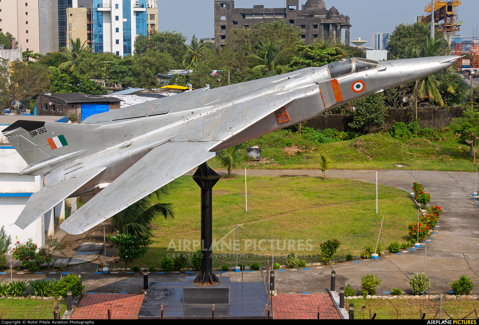 India - Air Force SM-293 aircraft at Off Airport - India