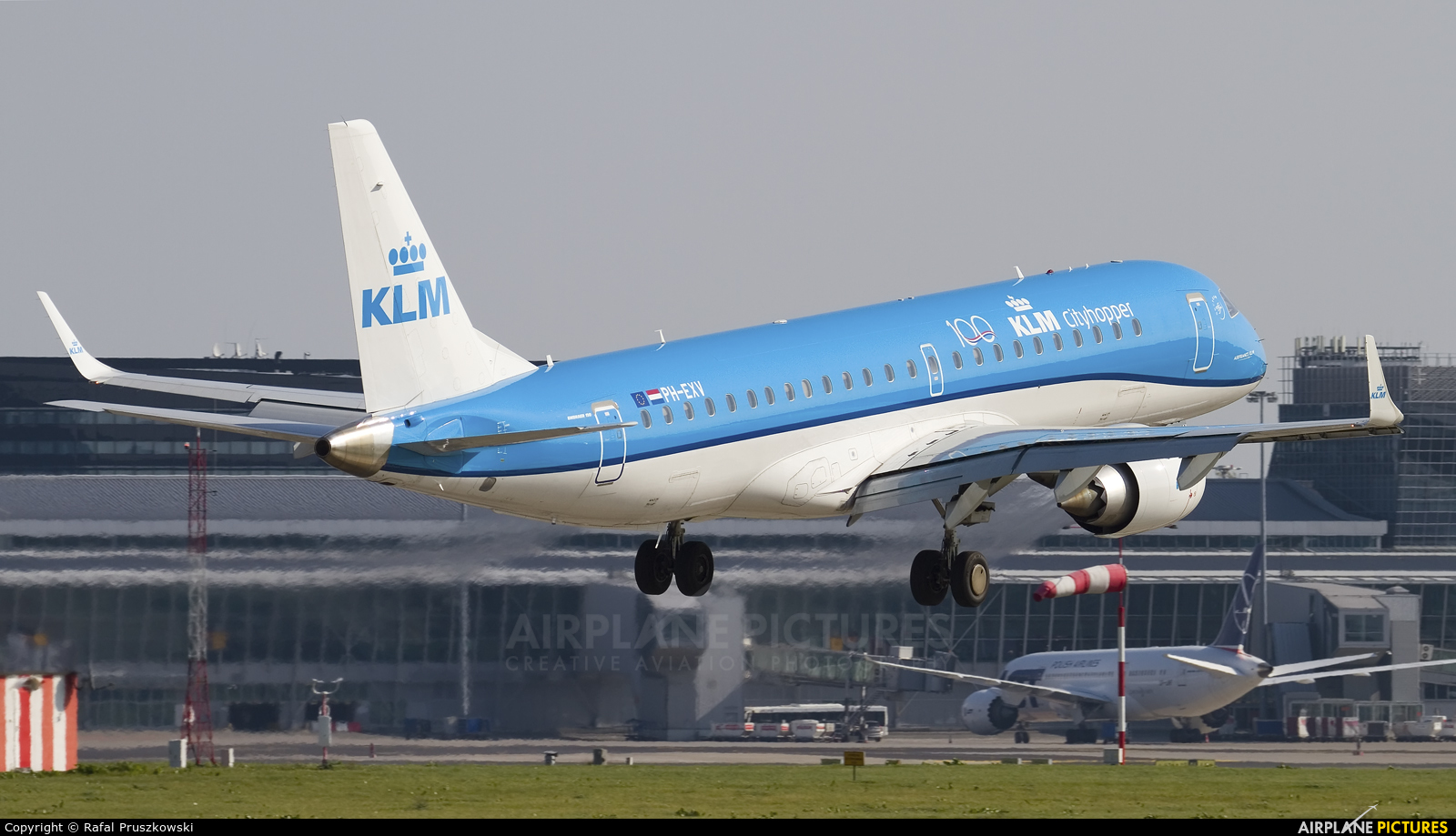 KLM Cityhopper PH-EXV aircraft at Warsaw - Frederic Chopin