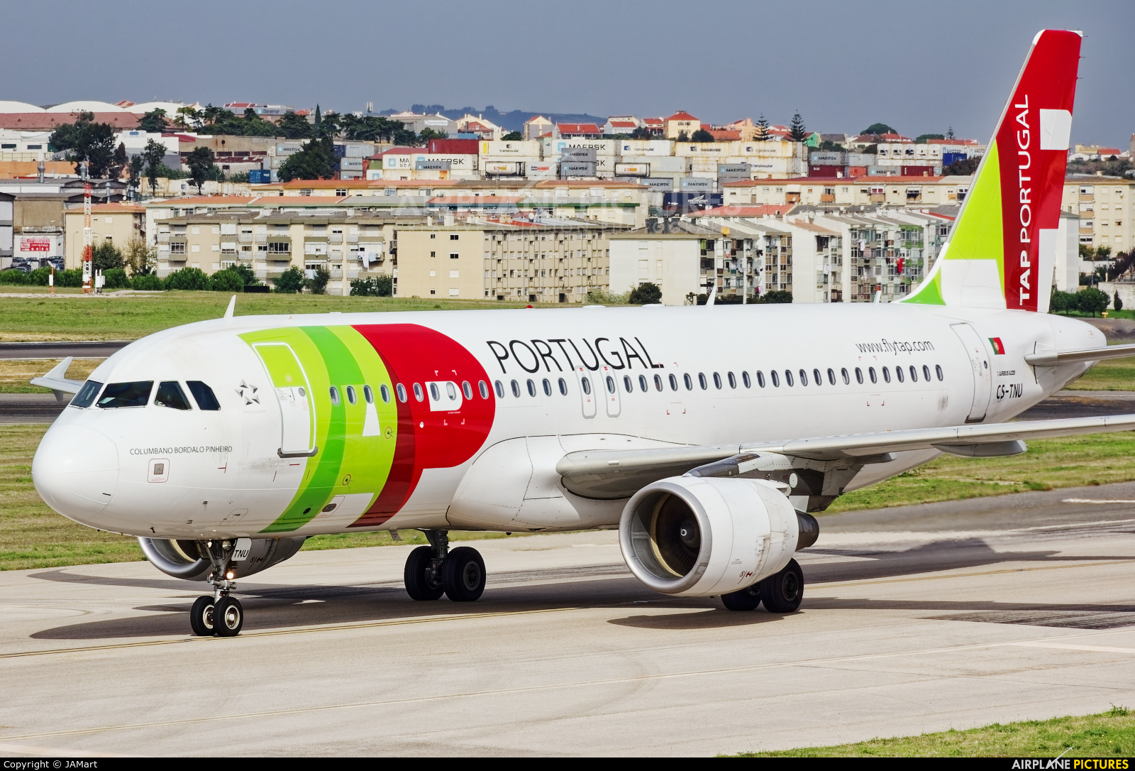 TAP Portugal CS-TNU aircraft at Lisbon