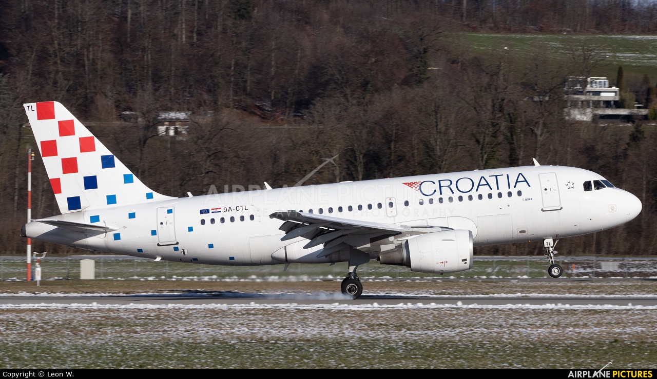 Croatia Airlines 9A-CTL aircraft at Bern - Belp