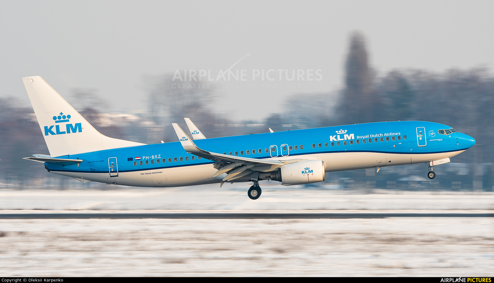 KLM PH-BXZ aircraft at Kyiv - Borispol
