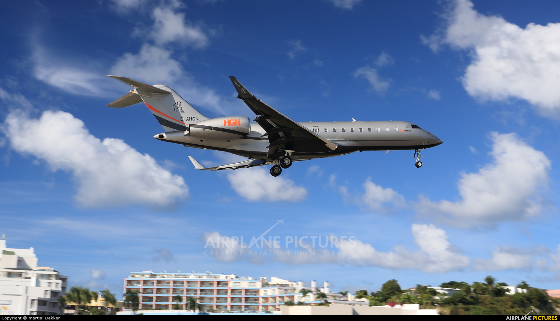 Private D-AHGN aircraft at Sint Maarten - Princess Juliana Intl