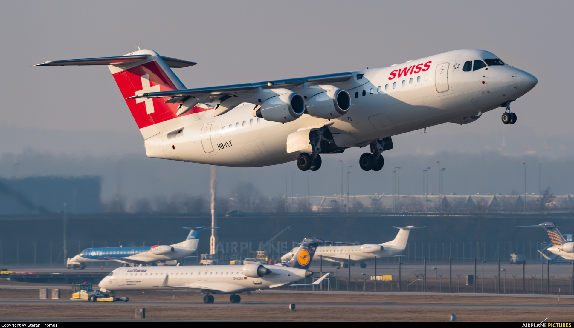 Swiss HB-IXT aircraft at Munich