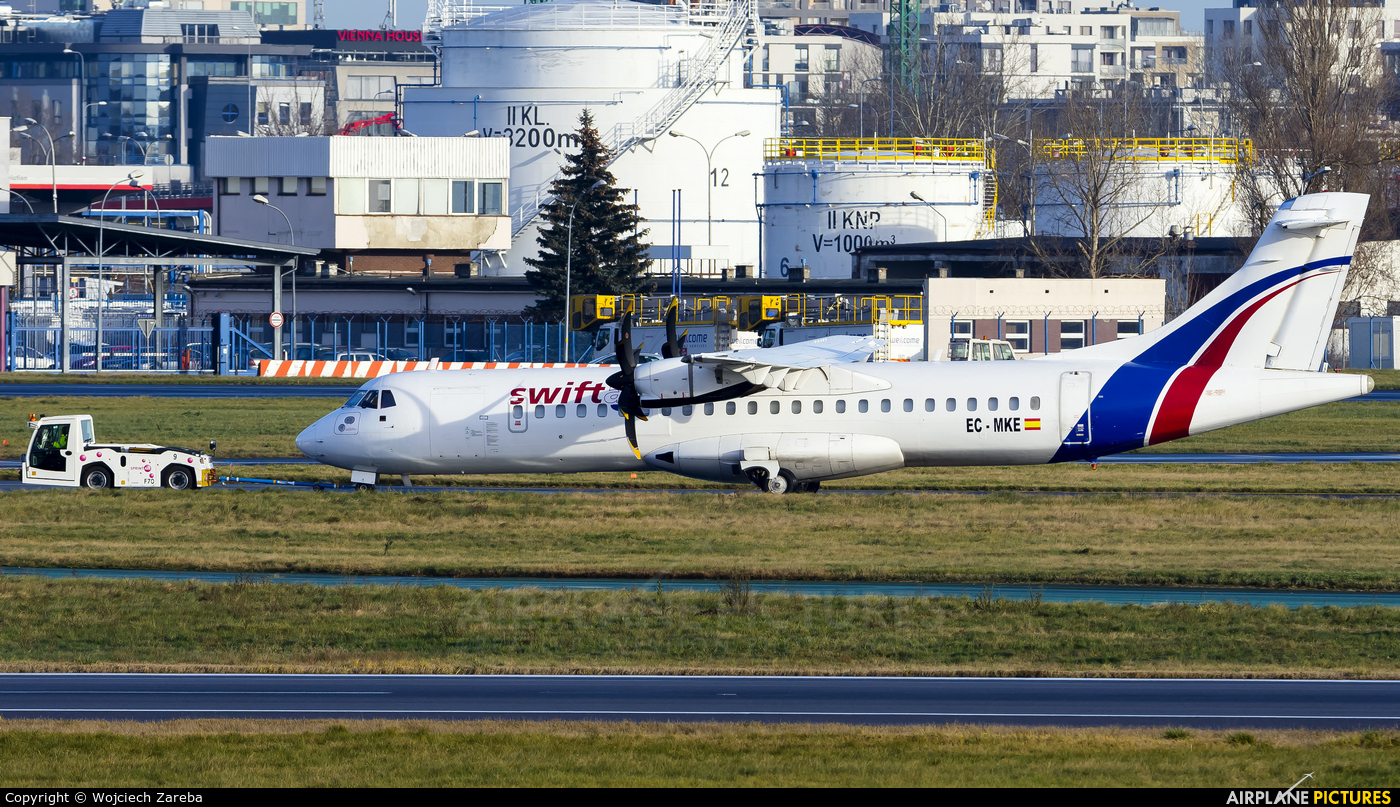 Swift Air EC-MKE aircraft at Warsaw - Frederic Chopin