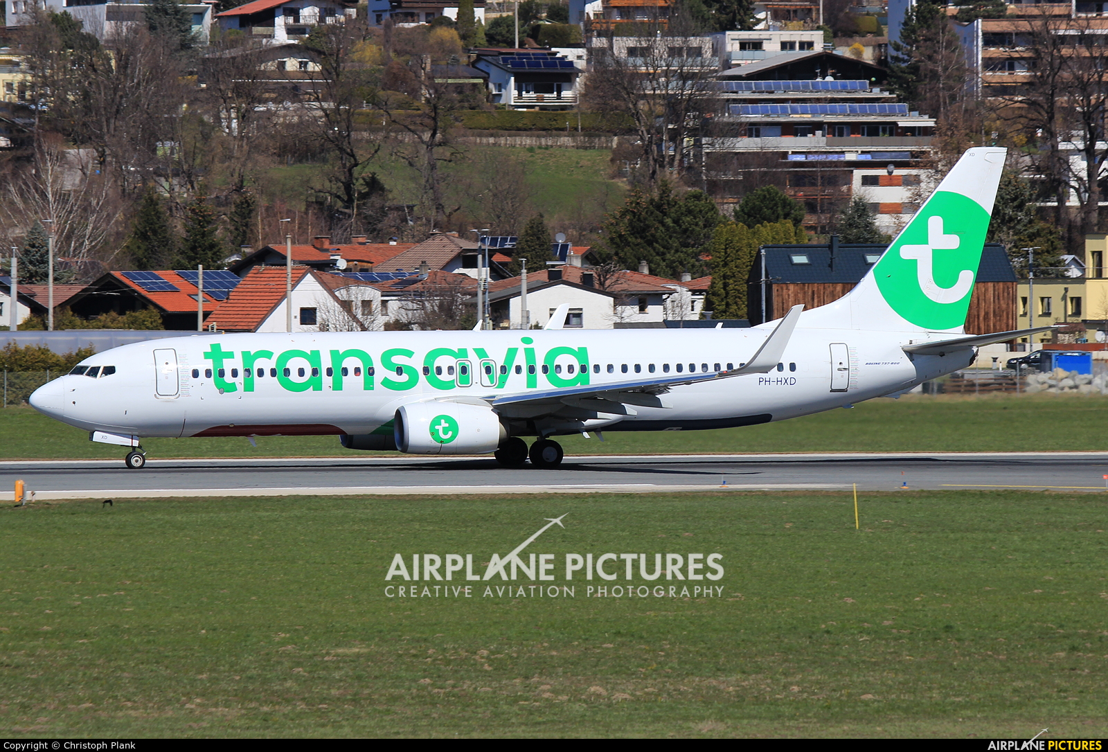 Transavia PH-HXD aircraft at Innsbruck