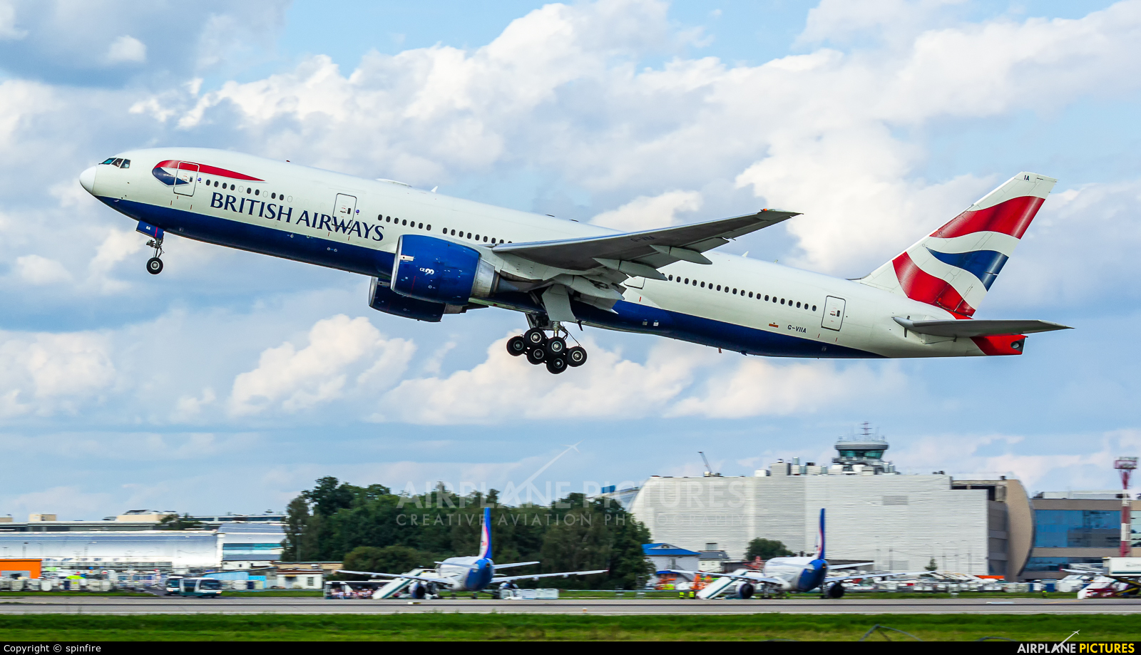 British Airways G-VIIA aircraft at Moscow - Domodedovo