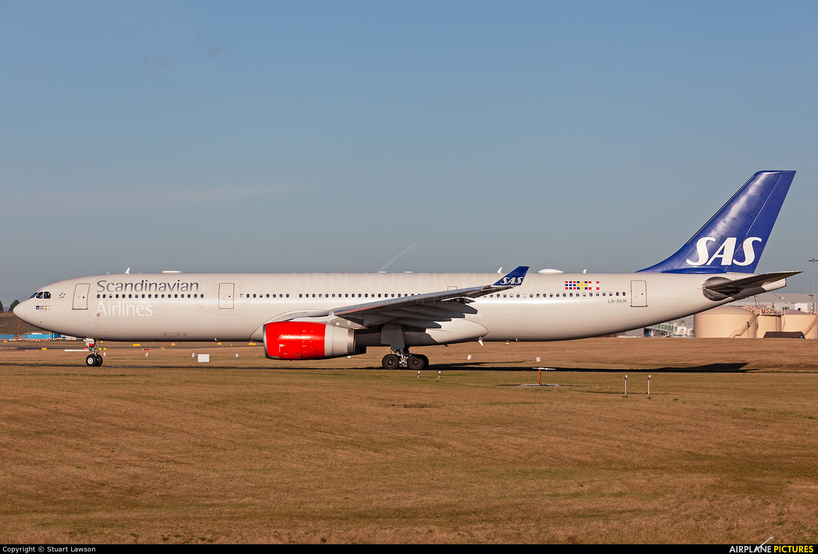 SAS - Scandinavian Airlines LN-RKM aircraft at Birmingham