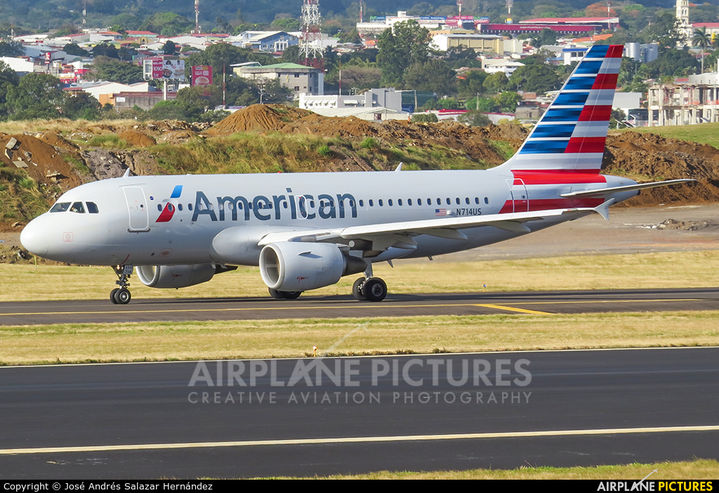 American Airlines N714US aircraft at San Jose - Juan Santamaría Intl