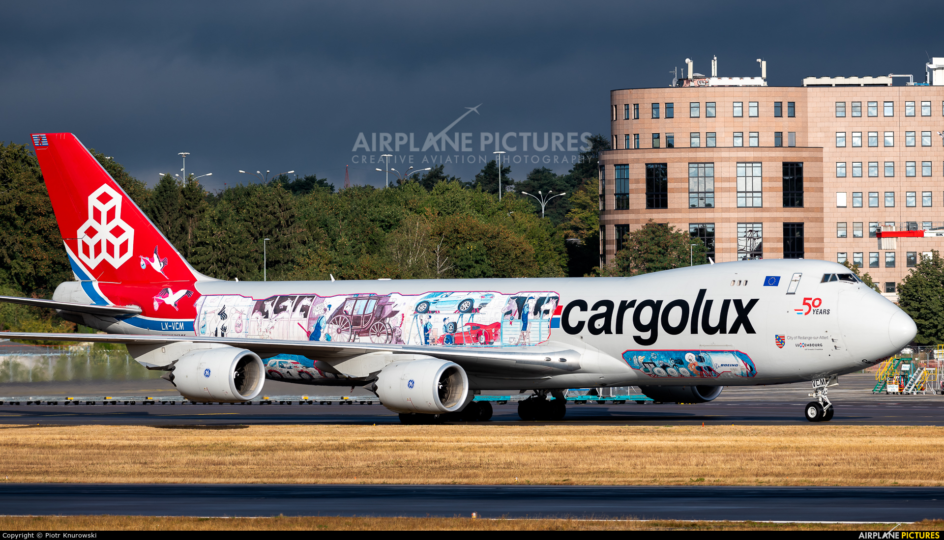 Cargolux LX-VCM aircraft at Luxembourg - Findel