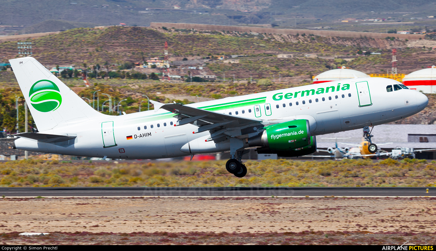 Germania D-AHIM aircraft at Tenerife Sur - Reina Sofia