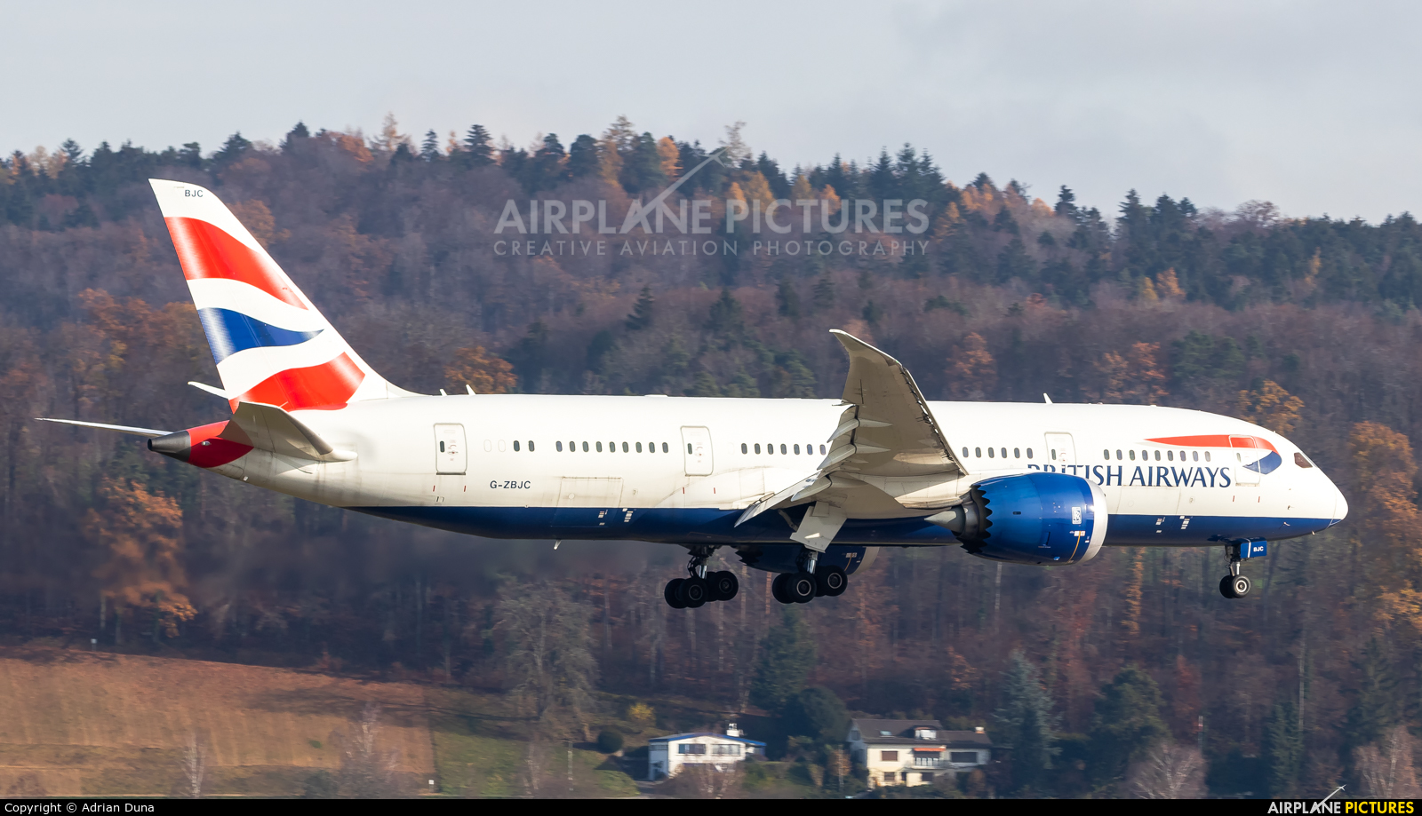 British Airways G-ZBJC aircraft at Zurich