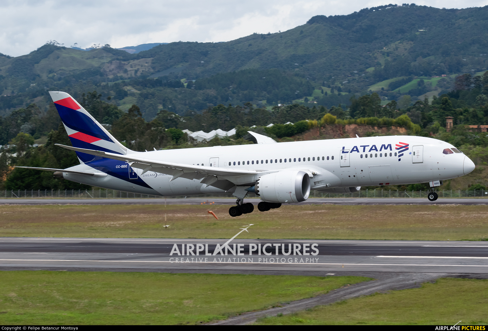 LATAM CC-BBE aircraft at Medellin - Jose Maria Cordova Intl