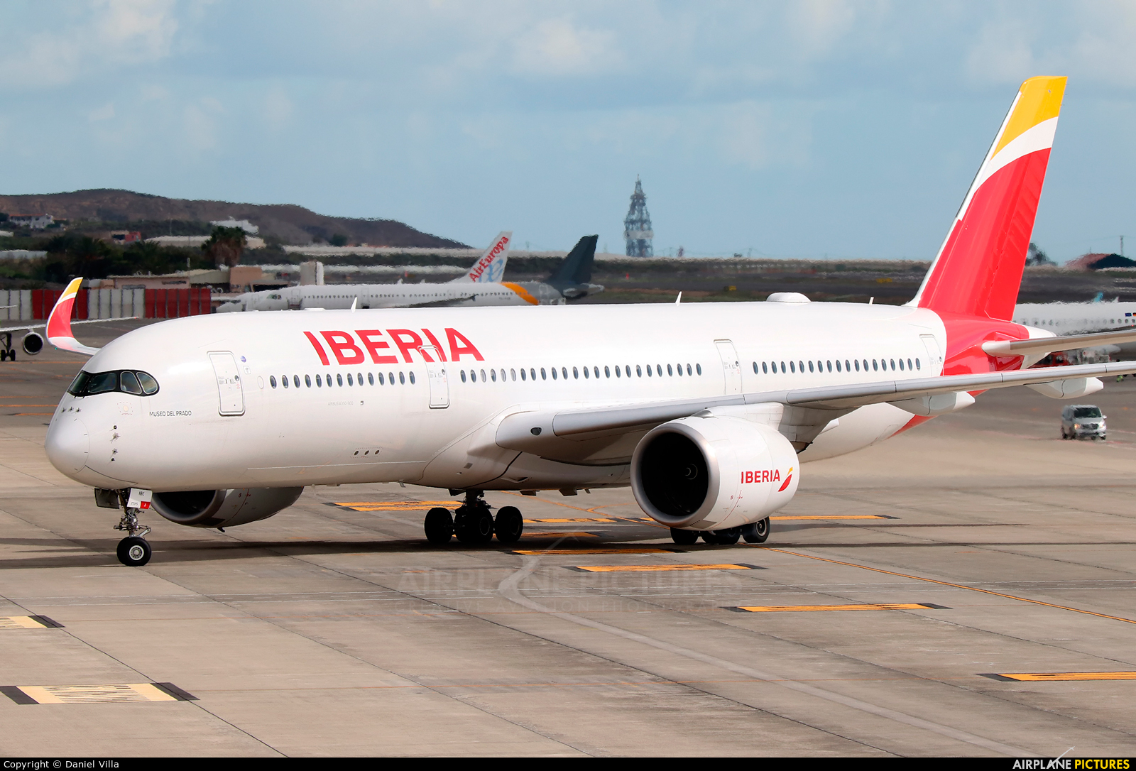 Iberia EC-NBE aircraft at Tenerife Sur - Reina Sofia