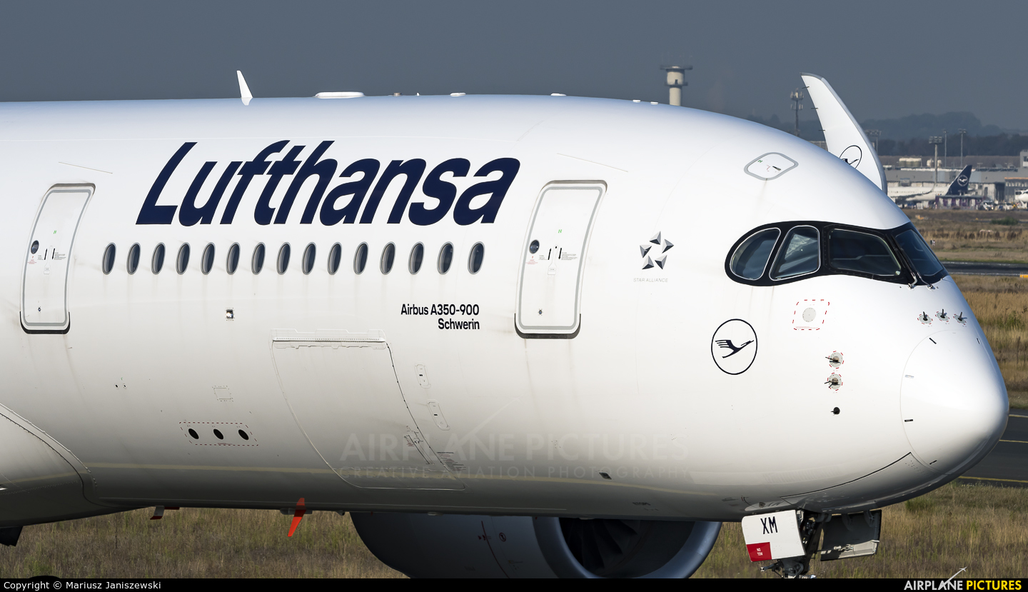Lufthansa D-AIXM aircraft at Frankfurt