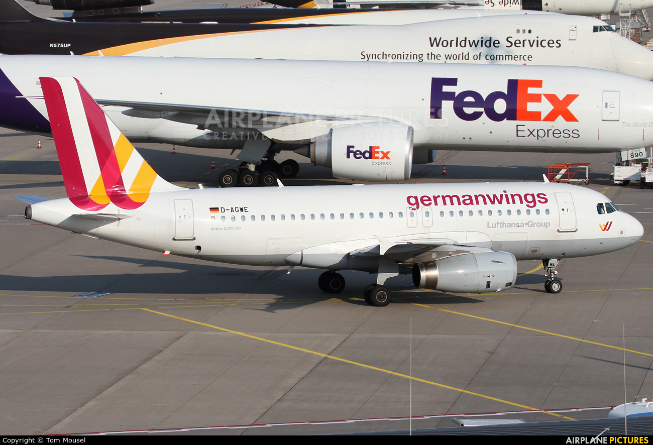 Germanwings D-AGWE aircraft at Cologne Bonn - Konrad Adenauer