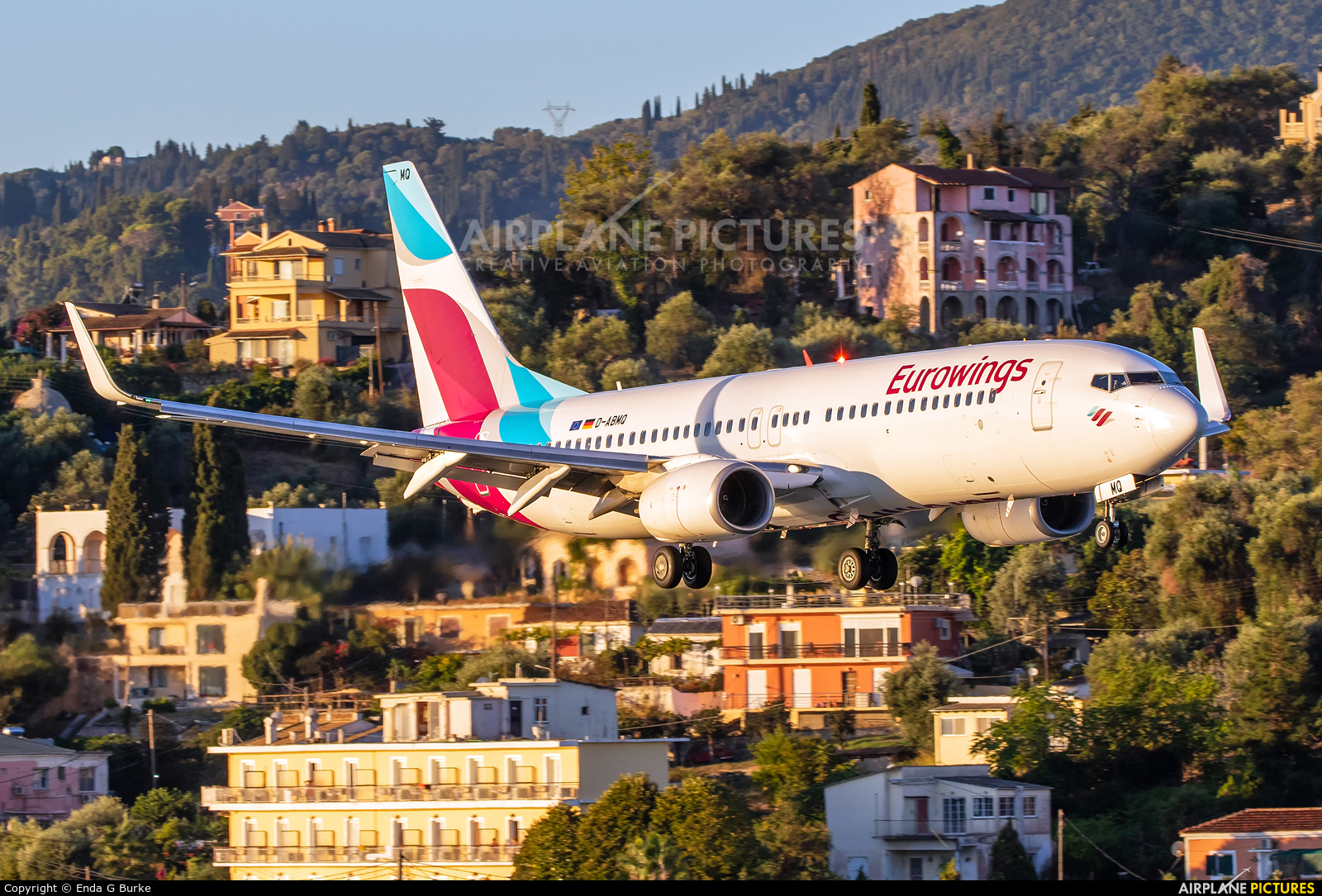 Eurowings D-ABMQ aircraft at Corfu - Ioannis Kapodistrias