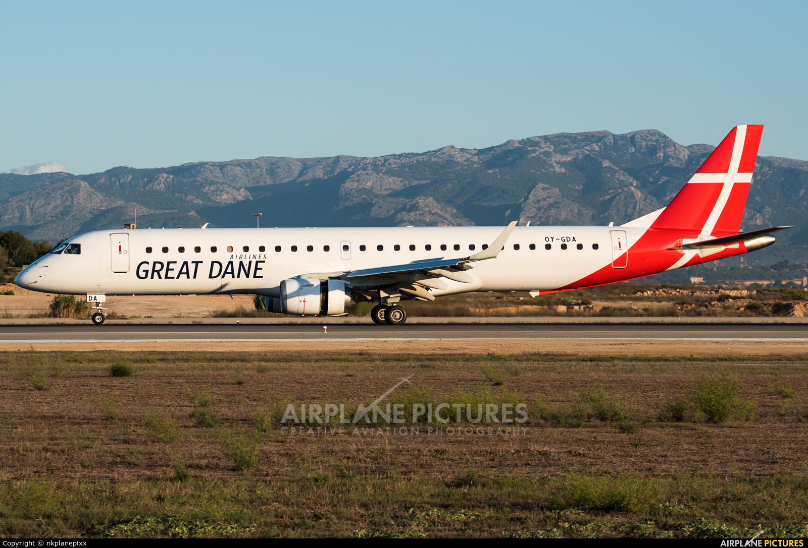 Great Dane Airlines OY-GDA aircraft at Palma de Mallorca
