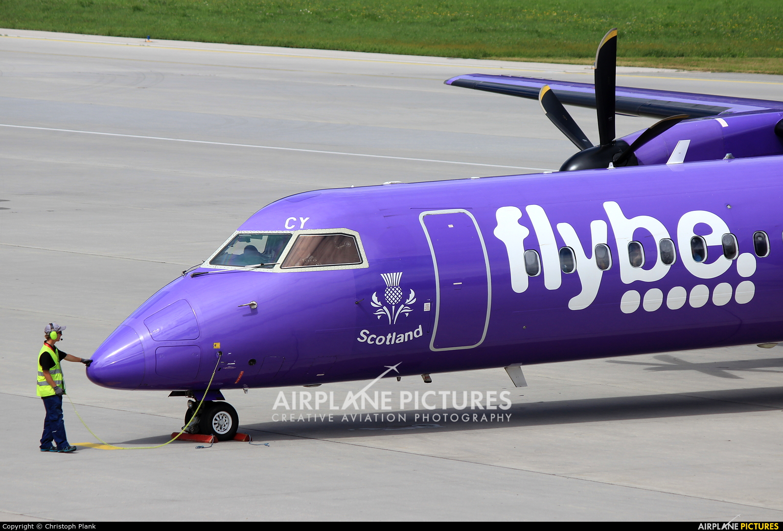 Flybe G-JECY aircraft at Innsbruck