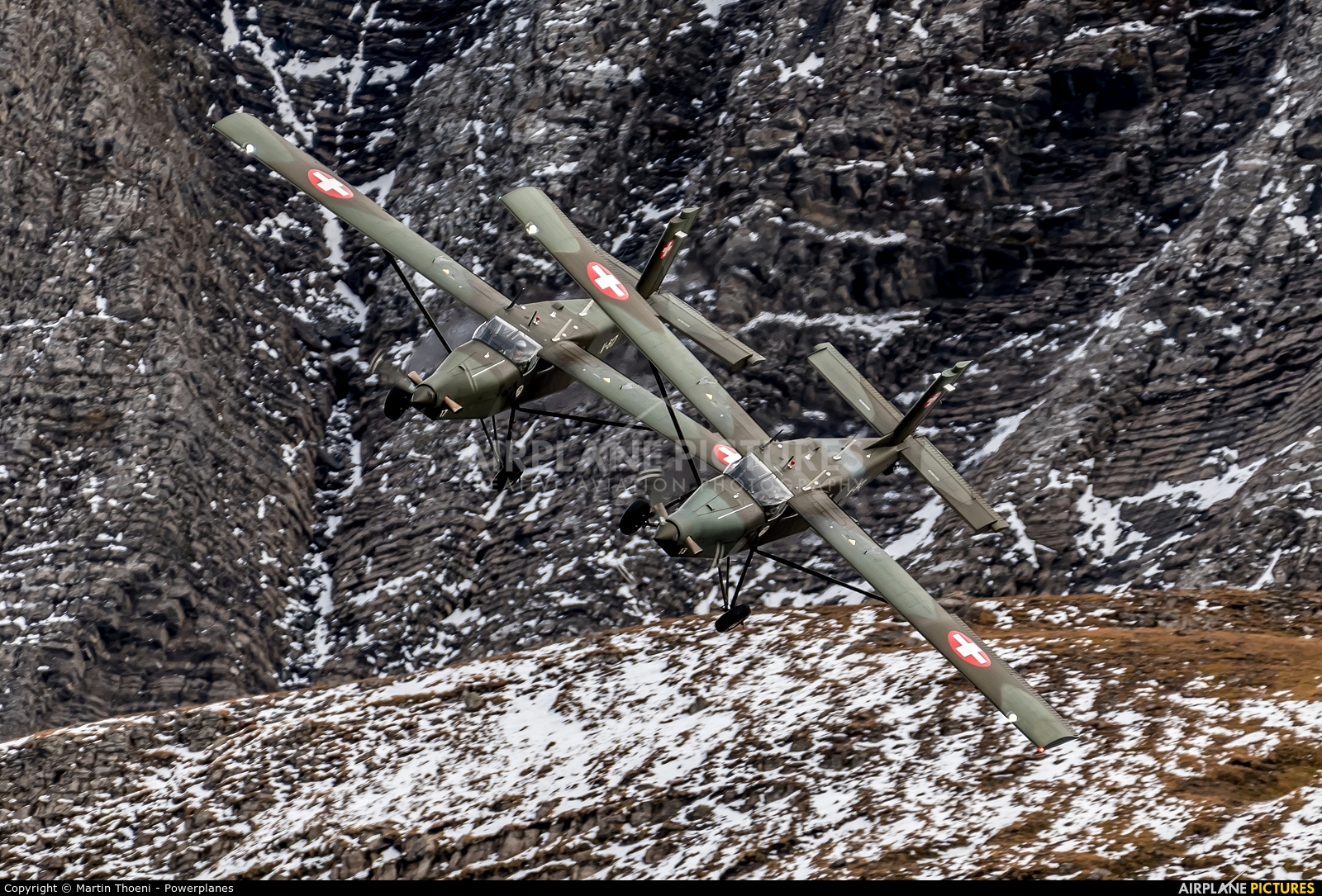 Switzerland - Air Force V-613 aircraft at Axalp - Ebenfluh Range