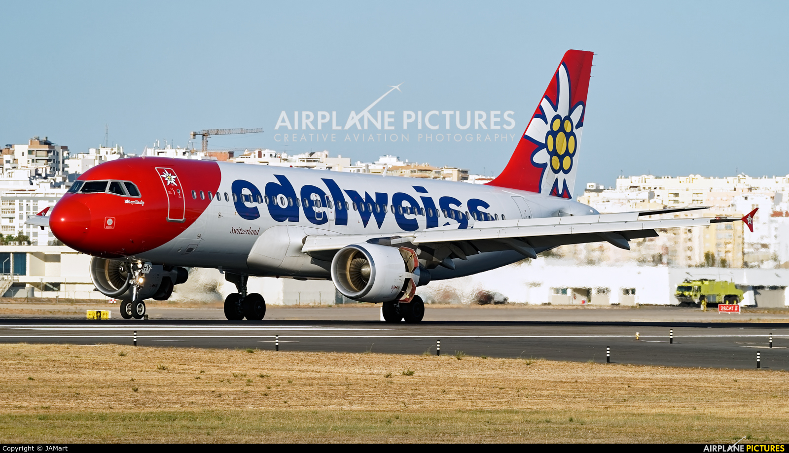 Edelweiss HB-IHY aircraft at Faro