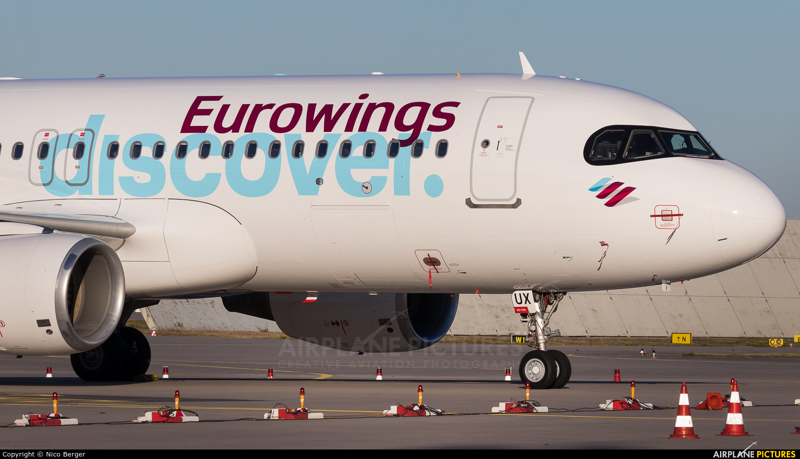 Eurowings Discover D-AIUX aircraft at Frankfurt