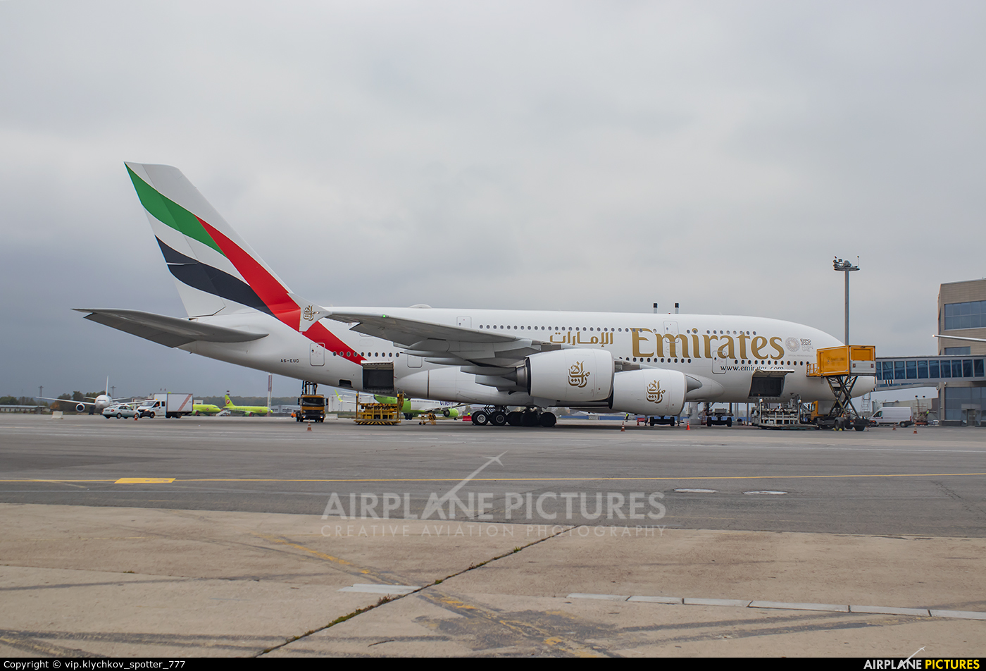 Emirates Airlines A6-EUD aircraft at Moscow - Domodedovo