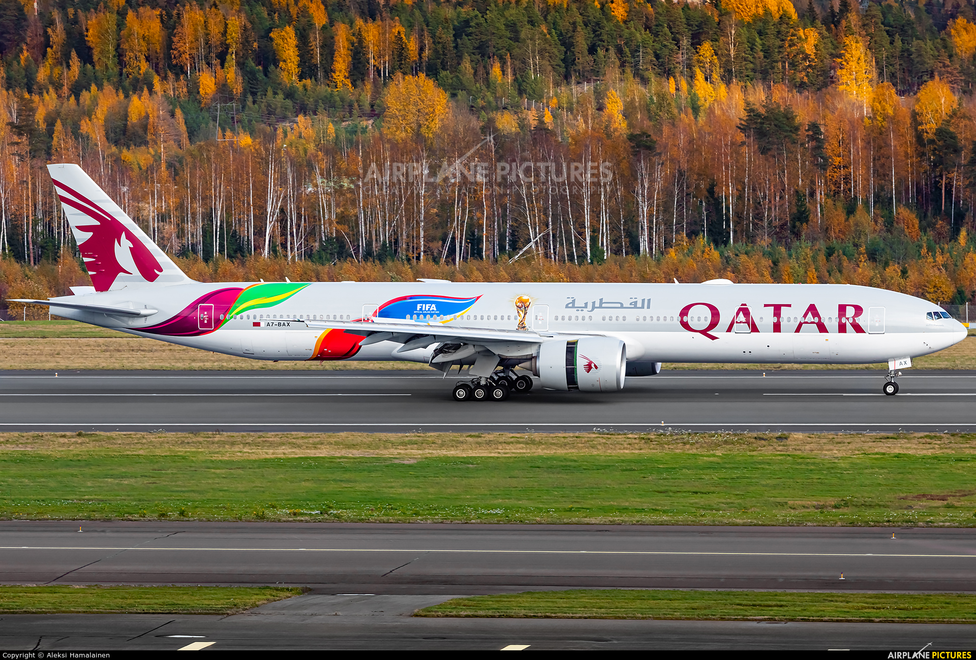 Qatar Airways A7-BAX aircraft at Helsinki - Vantaa