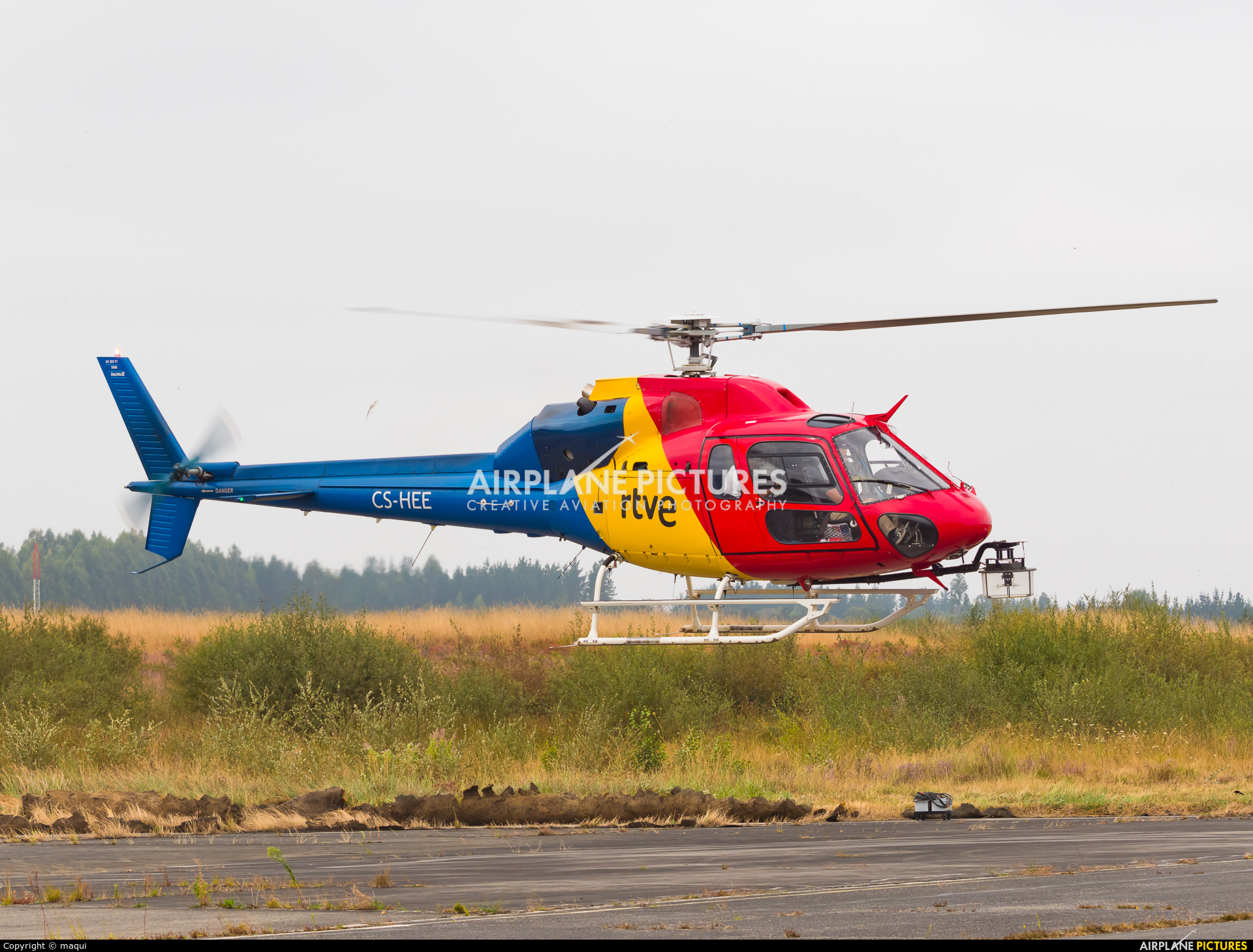 HTA Helicopters CS-HEE aircraft at Lugo - Rozas