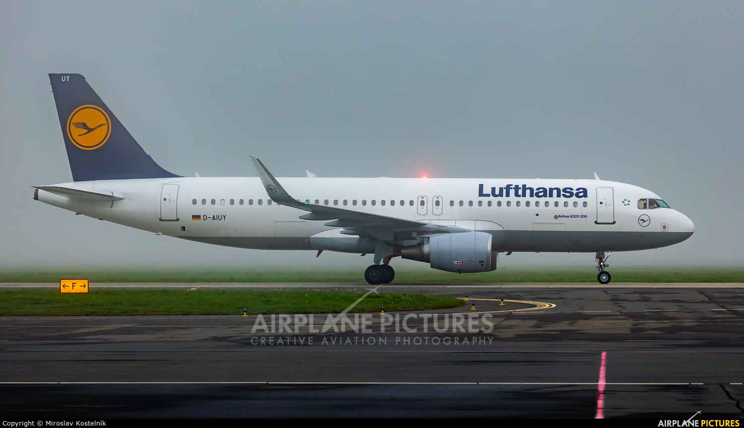 Lufthansa D-AIUY aircraft at Ostrava Mošnov