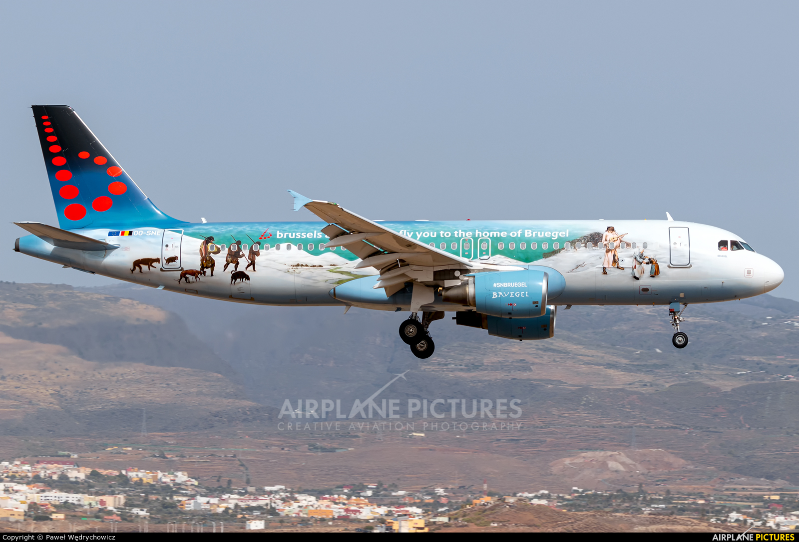 Brussels Airlines OO-SNE aircraft at Aeropuerto de Gran Canaria