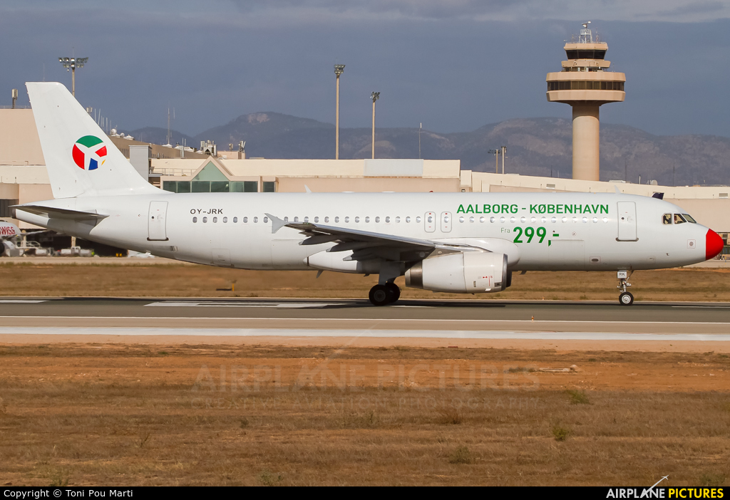 Danish Air Transport OY-JRK aircraft at Palma de Mallorca