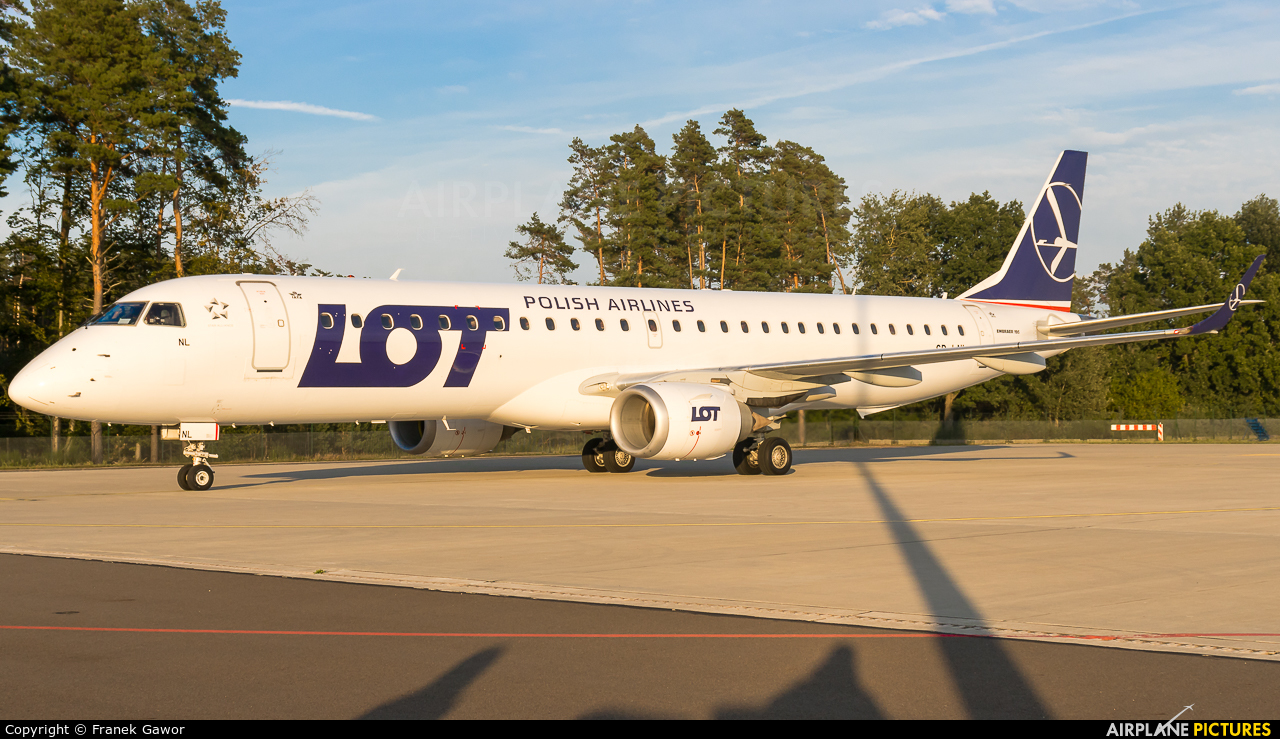 LOT - Polish Airlines SP-LNL aircraft at Szczecin - Goleniów