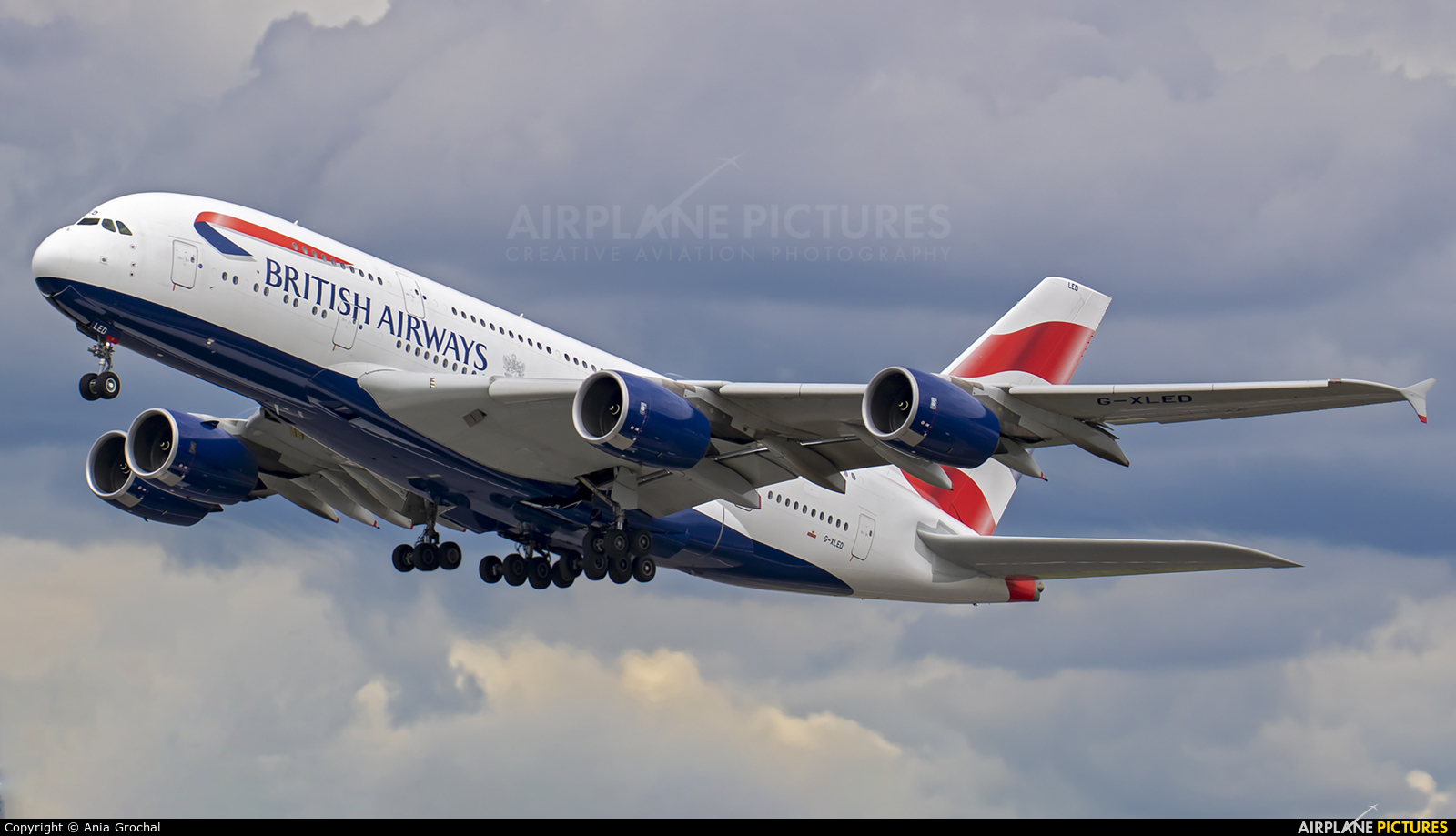 British Airways G-XLED aircraft at London - Heathrow