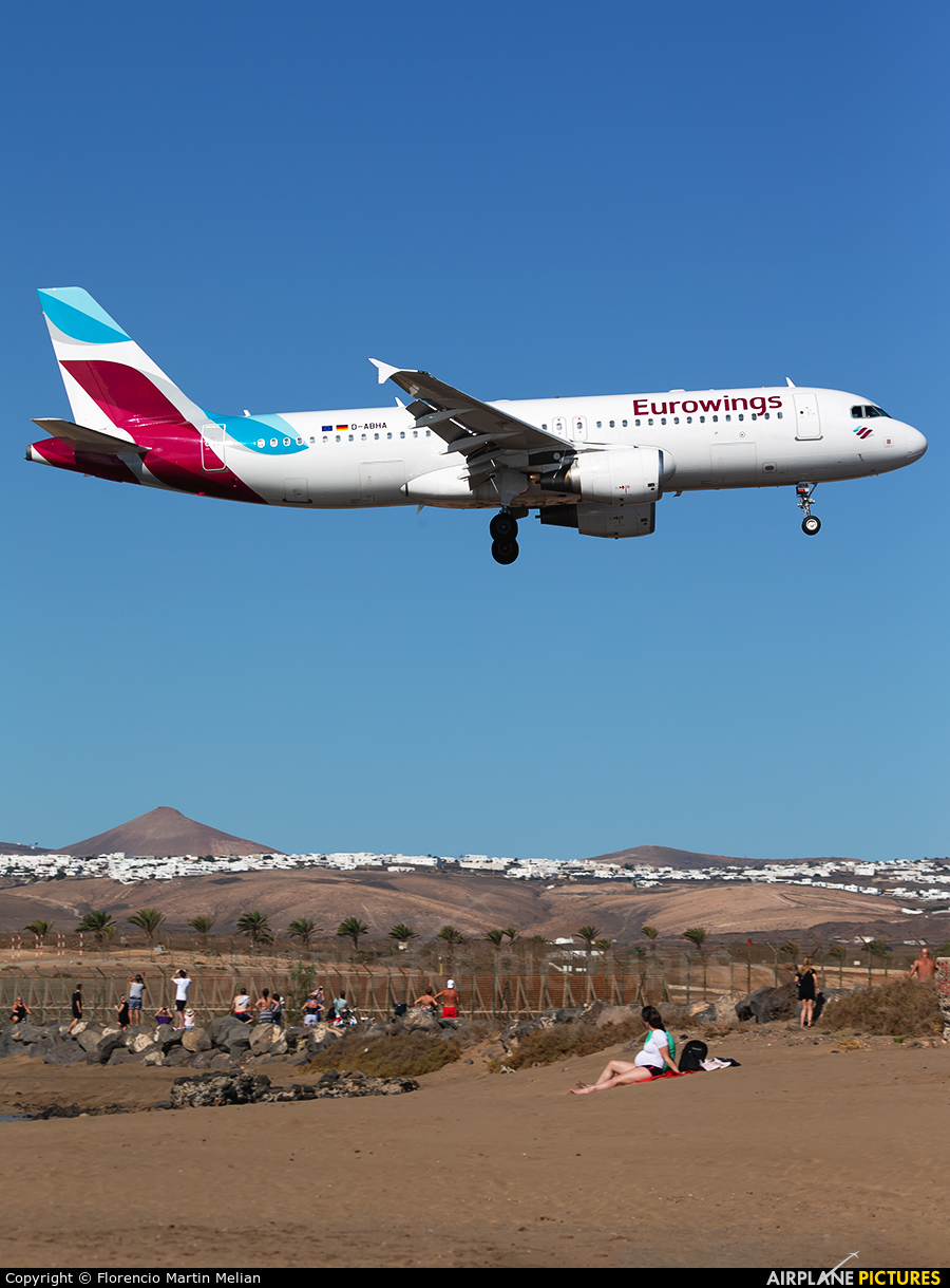 Eurowings D-ABHA aircraft at Lanzarote - Arrecife