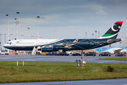 Libyan A340 at Brussels title=