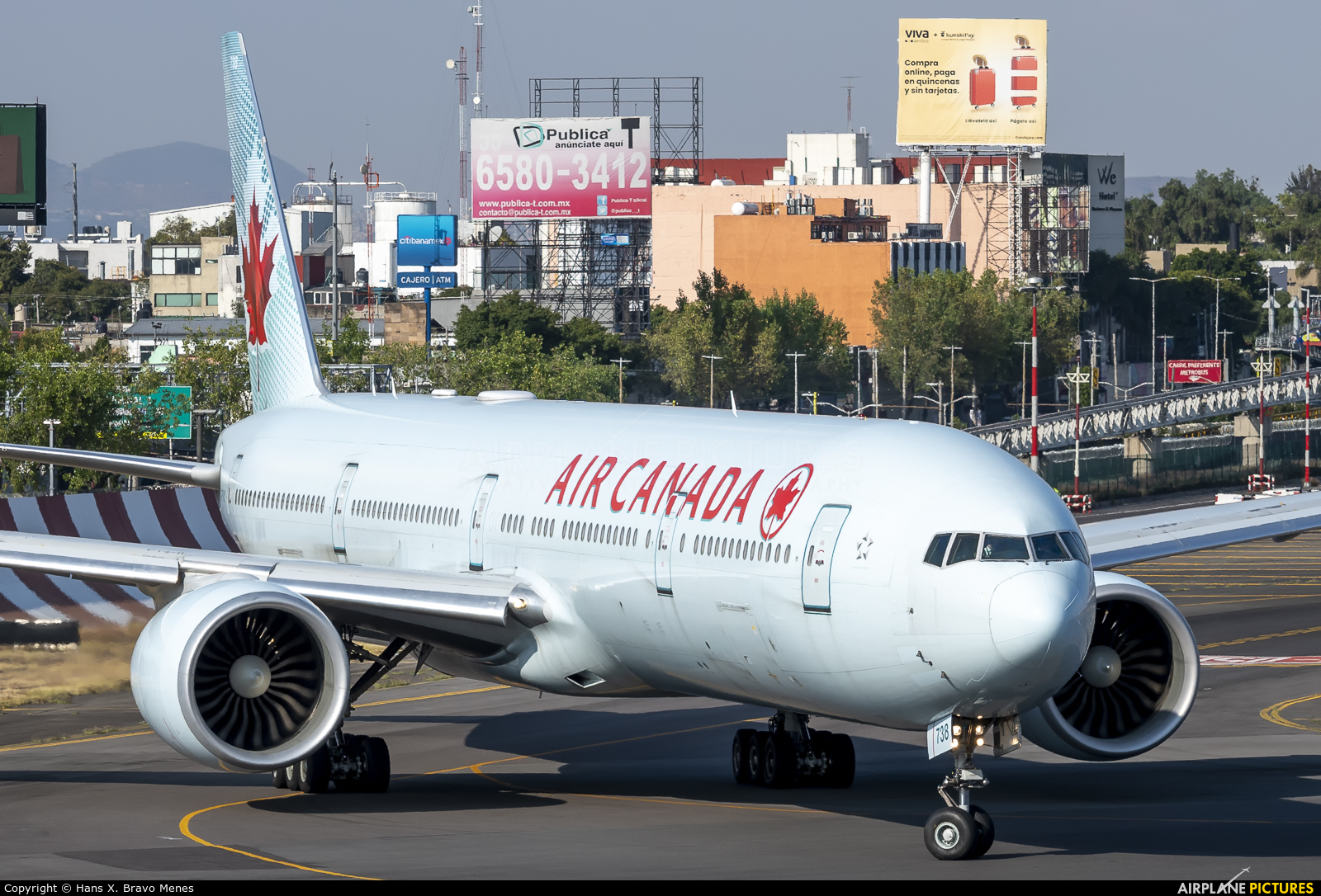 Air Canada C-FIVM aircraft at Mexico City - Licenciado Benito Juarez Intl