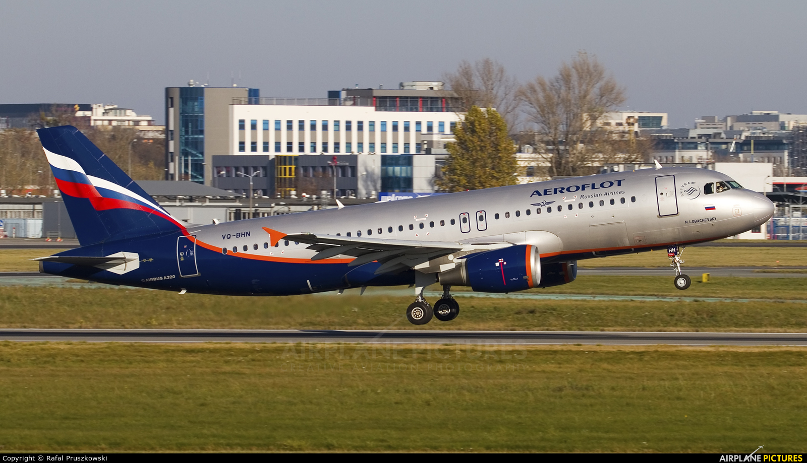 Aeroflot VQ-BHN aircraft at Warsaw - Frederic Chopin