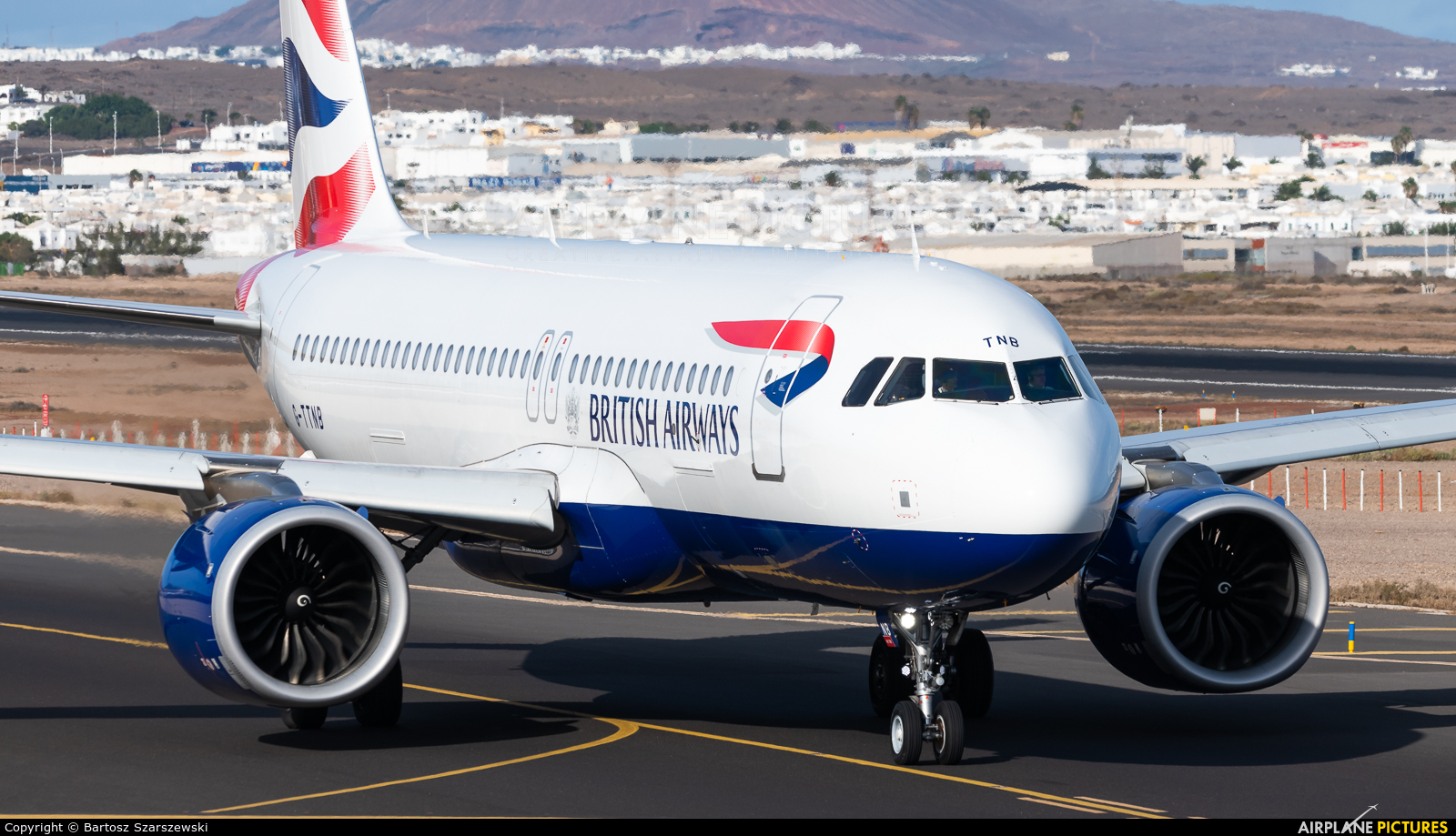 British Airways G-TTNB aircraft at Lanzarote - Arrecife