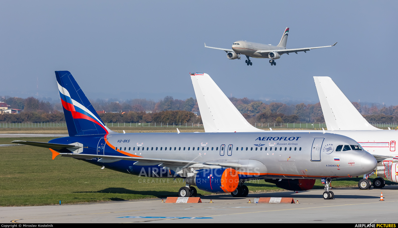 Aeroflot VQ-BKS aircraft at Ostrava Mošnov